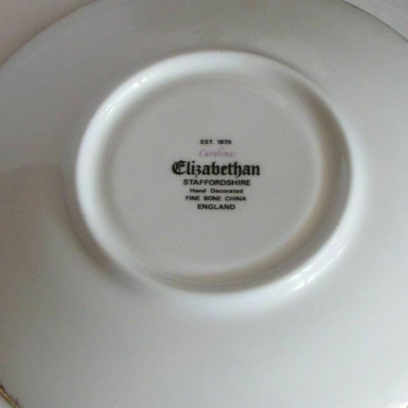 $5 Add-On Elizabethan Fine Bone China Saucer "CAROLINE" England - Picture 2 of 5